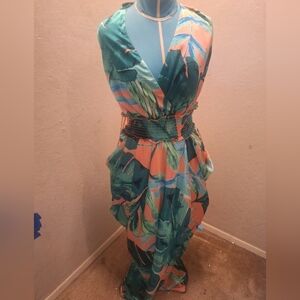 Forever 21 Tropical Print Maxi Dress